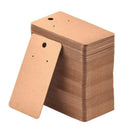 100Pcs 5 x 9Cm Kraft Paper Blank Jewelry Display Card Cardboard Earring Pac S8E1