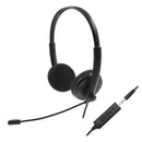 USB Binaural Commuting Game Headphones Wired Mic Hands-free Calling Headset A