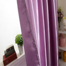 Rod Pocket Satin Half Shading Blackout Window Curtain Panel Sheers 150x250cm