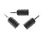 3pcs Black 2.5mm Male to 3.5mm Female Audio Stereo headphones  Adapter Plug JR