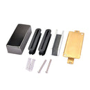 1 Set Humbucker Pickup Kits Brass Pickup Cover+Baseplate+Bar Magnet+Screws