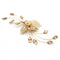 Bridal Leave Pearls Hair Comb Clip Wedding Headpiece Party Prom Hair Jewelry