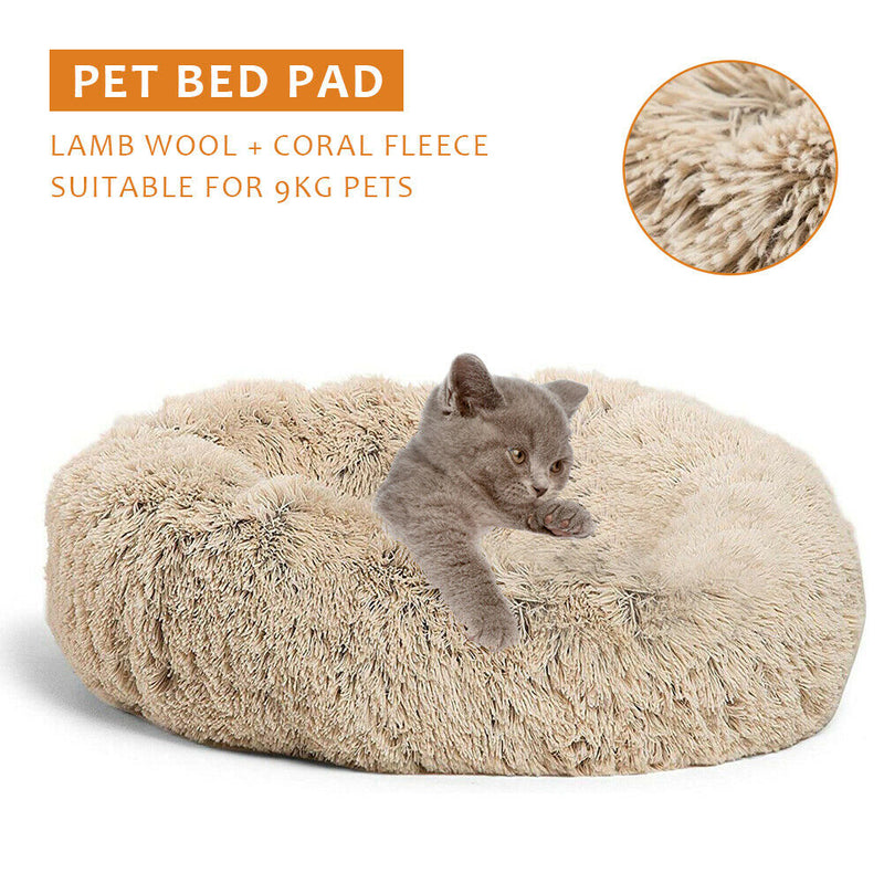 Pet Fleece Beds Kennel Doghouse Cat Nest Soft Baby Playmat Puppy Cushions A