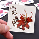 66 PACK Flower Butterfly Temporary Tattoo Arm Leg Body Art Waterproof Stickers