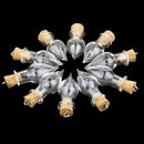 10 Glass Bottle Cork Glass Bottle Pendant, Water droplets shape S6V3