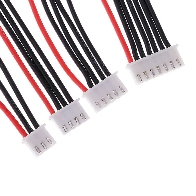 10pcs JST-XH Connector 2-6S iMAX B6 Balance Charger Silicon Cables Wire 10cm