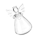 4 x Clear Angel Glass Hanging Flower Vase Terrarium Bottle Home Wedding