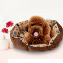 Pet Dog Puppy Cat Gray Bed House Nest Mat Pad Cozy Soft Warm Fleece