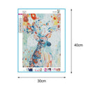 5D DIY Full Drill Diamond Painting Colorful Deer Cross Stitch Embroidery