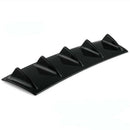 Shark Fin 5 Wing Lip Diffuser 23"x 6" Rear Bumper Chassis Black ABS Univer FT
