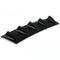 Shark Fin 5 Wing Lip Diffuser 23"x 6" Rear Bumper Chassis Black ABS Univer FT