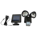 22 Led Dual Security Detector Solar Spot Light Motion Sensor Outdoor Floodl U4W8