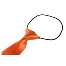Child Solid Color Elastic Necktie orange