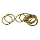 10pcs 40mm Brass Round auto lock snap clip DIY Key Rings Chain Bag Charms