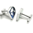 1pair Prom Men Cufflinks Wedding Party Gift Earth Map Fashion Copper Shirt Suit
