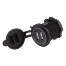 12V-24V 3.1A Green LED Dual USB Port Car Charger Power Adaptor Socket