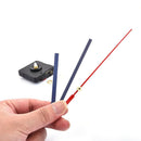 DIY Quartz Movement Mechanism Silent Clock Black and Red Hands Part Tool Kit