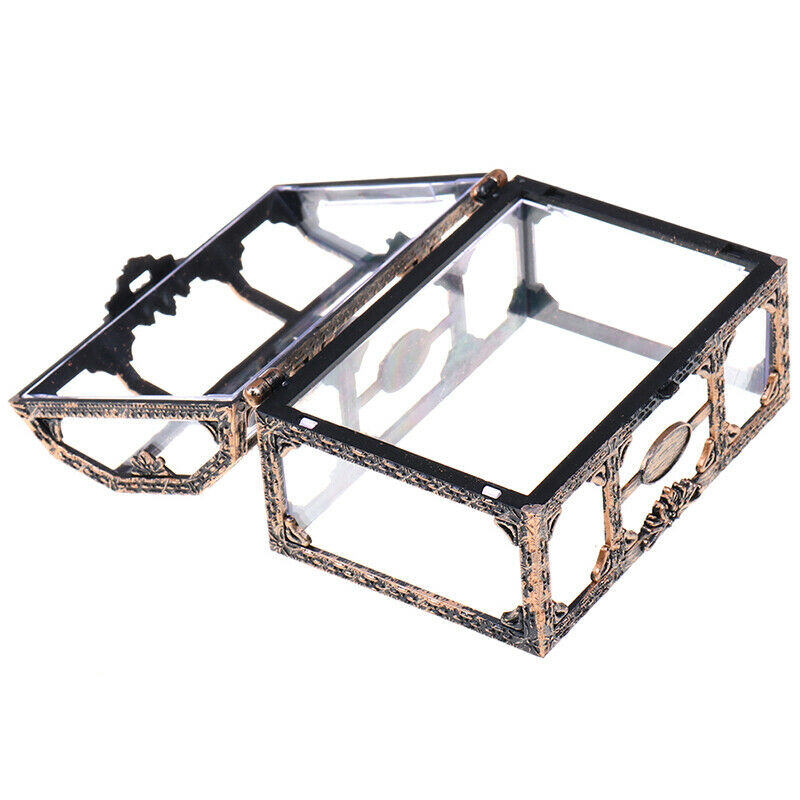 Plastic Storage Box Transparent Pirate For Pirate Crystal Gem Treasure Box  BX