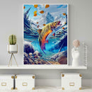 5D DIY Full Drill Diamond Painting Fish Embroidery Mosaic Craft Kit (L804)