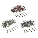 50 Pieces Fishing Barrel Rolling Swivels with Interlock Snaps Connectors S