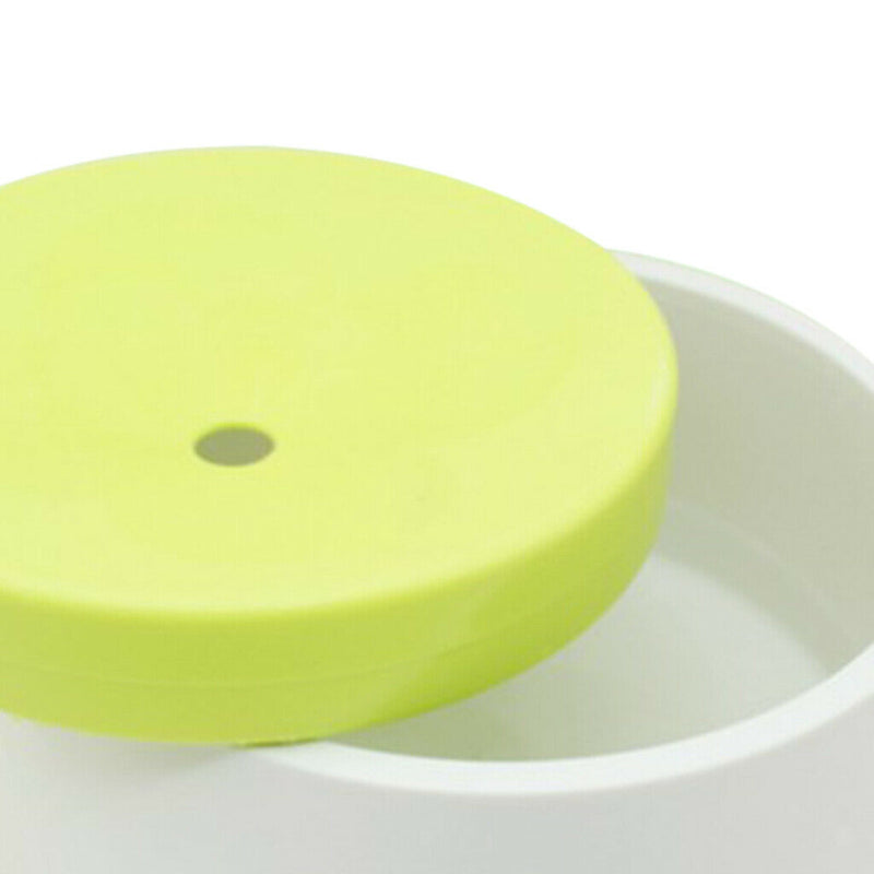 Automatic Dog Pet Water Drinking Bowl No Wet Mouth Beard Splash Water Green