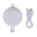 Newborn Toys Crib Bed Bell Rotating Music Box 35 Songs, Plug-in TF Card, with
