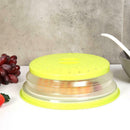 Collapsible Microwave Cover Fruit Vegetable Colander Strainer Lid (Green) A