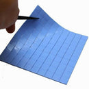 Blue 100x100mm x 1mm GPU CPU Heatsink Cooling Thermal Conductive Silicone Pad