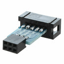 10 Pin to 6 Pin Adapter Board M/F for AVRISP USBASP STK500 Black Blue M2K2