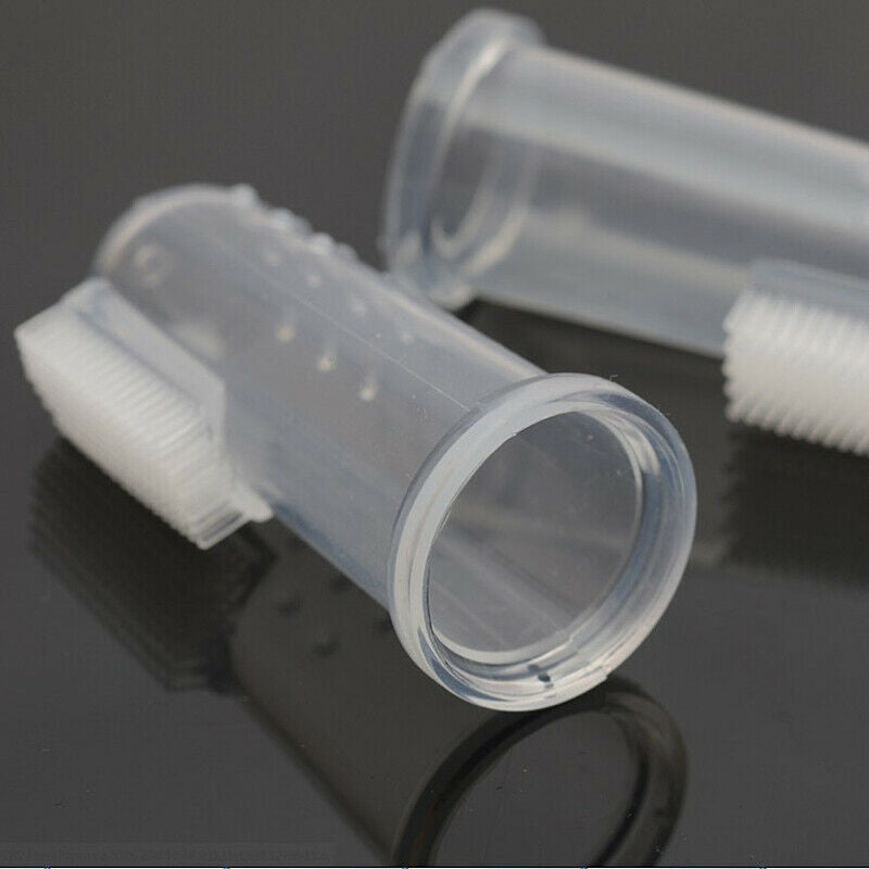 8PCS Pet Finger Tooth Teeth Brush Dental Hygiene Cleaning Brushes for Cat VEI