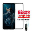 For Huawei Nova 5T Full Cover Tempered Glass Screen Protector+ Camera Lens Film