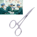 Forceps Hemostatic Clamp Curved Tweezers Stainless Surgical Serrateds
