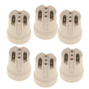 6 Pcs E27 Light Adapter, Ceramic Converts Outlet to Lamp Socket, Perfect for