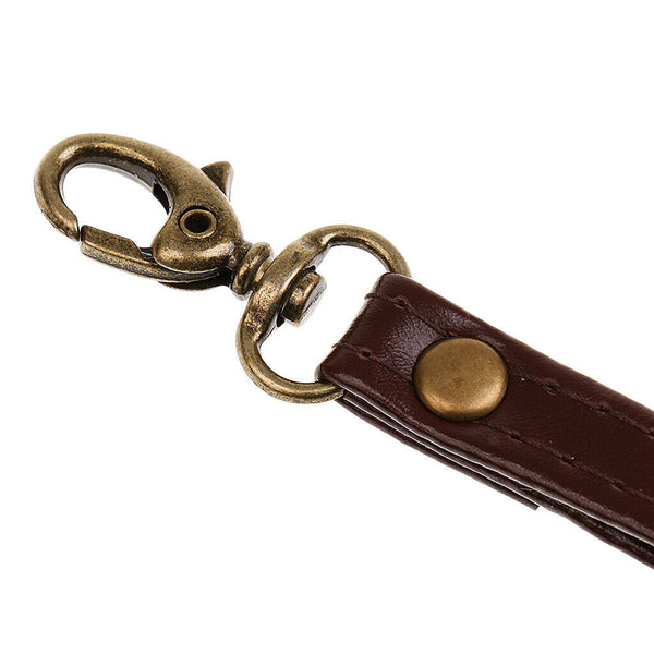 2x Leather Wristband Clip-on Clutch Wristlet Bag Di