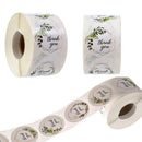 2 Rolls 1" Assorted Floral Thank You Stickers Round Sealing Labels