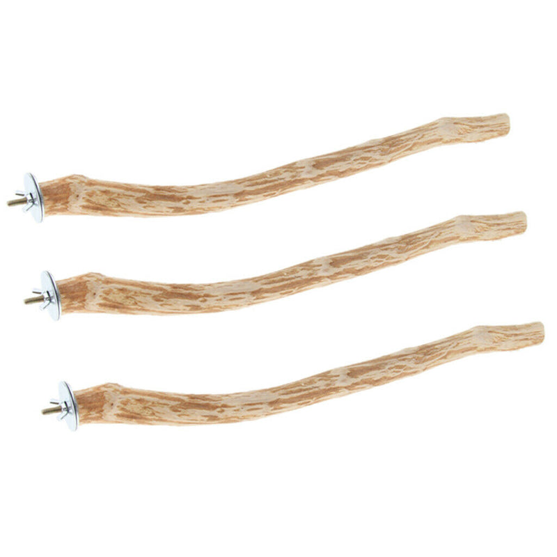 2 Pcs Bird Natural Wild Wood Branch Perches For