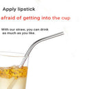 100/Batch Metal Straws Can Be Reused 304 Stainless Steel Drinking Water Pip