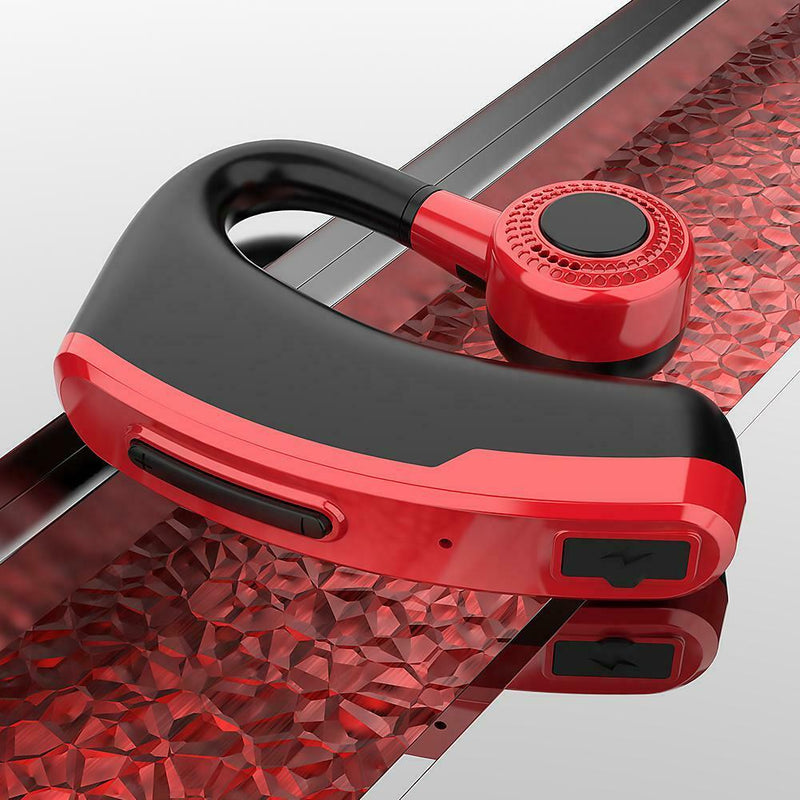 V10 Business Bluetooth Headphone Fast Charging Handsfree Earphone (Red) A