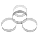 fox run english muffin rings 4pc set - egg pancake biscuit crumpet cutter WGJCA+
