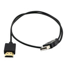 USB To HDMI Cable 0.5m, USB To HDMI Charging Cable Cord Adapter for DVD HDTV