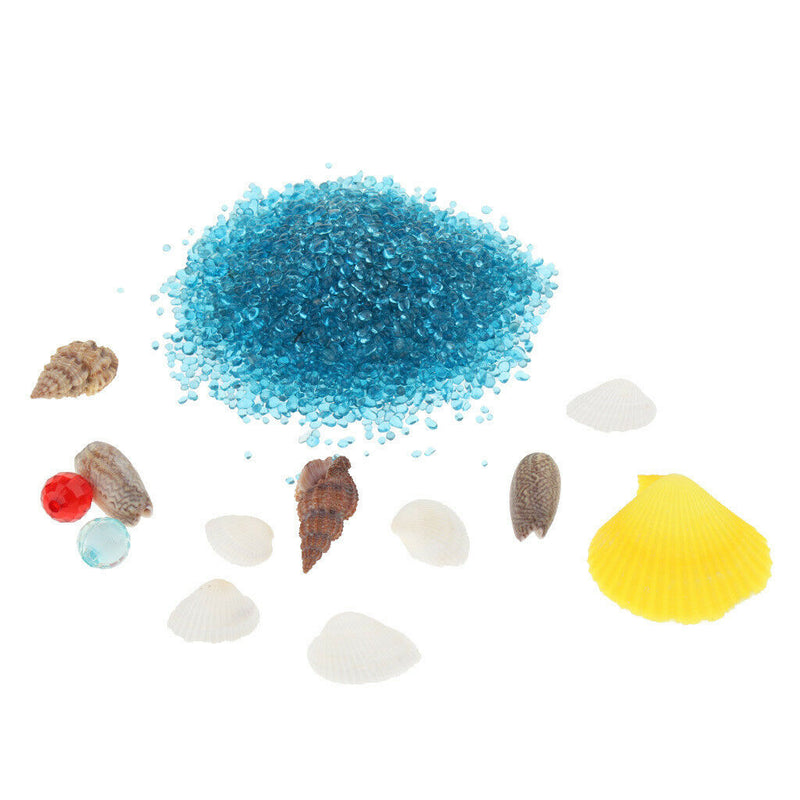 Romantic Gravel Blue Sand Fish Tank Aquarium Ornaments Vivid Decoration