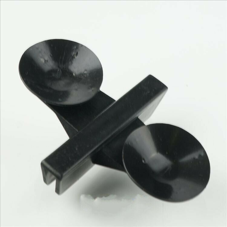 Aquarium Fish Tank Plastic Sucker Clip Divider Sheet Holder Black 10 pcs H9A4