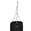 Black Punching Bags Kickboxing Sandbag Fitness Training Equipment One Set