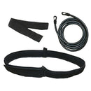 Deluxe Swimming Training Belt Leash Tether Swim Bungee Tether Harness Black