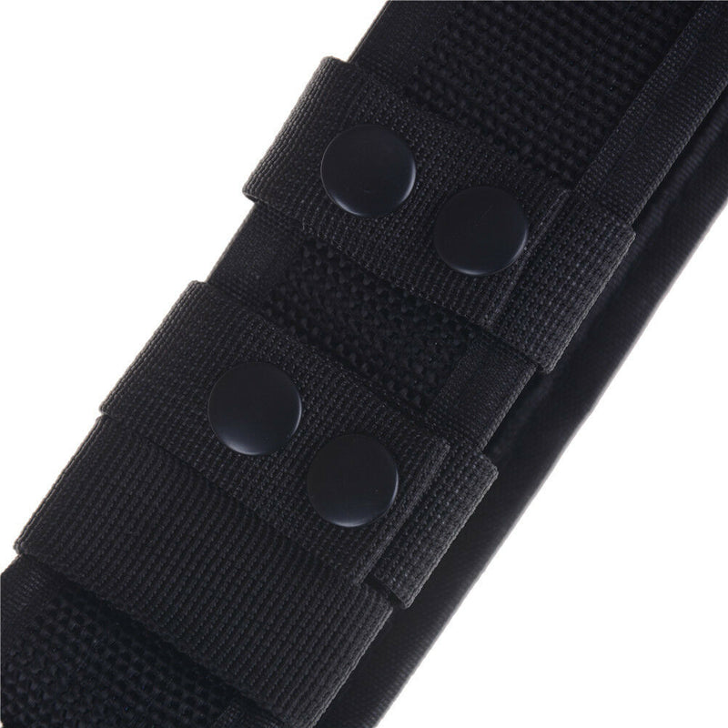 Black Heavy Duty Security Guard Police Utility Nylon Belt Waistband Supplies Ew