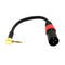 3 Pin XLR male to Right Angle 3.5mm Stereo Jack Mic Audio Cable
