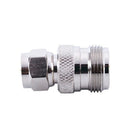 2-PACK N-Connector Female Jack to F-Type Male Plug Antenna RF Adapter,silve B6P5