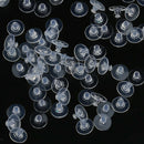 100 Pieces Earring Safety Backs Transparent Clear Earring Stoppers Replacement