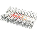 20pcs Washing Line Clothes Pegs Hang Pins Clips Windproof Clamp Stainless-Steel