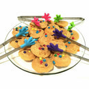 Set of 4 mini silicone and stainless steel multifunctional kitchen tongs fo Z5L2